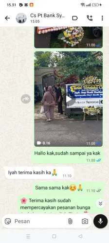 Testimonial Papan Bunga panyocokan